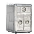 thumbnail image 1 of Aviator Aero Aluminum Side End Table,Bed Side One Drawer,2 Doors Han, 1 of 3
