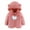 Pink, variant on LIaqionyy Toddler Fleece Jacket Boys Girls Hooded Coat Cute Sherpa Warm Comfortable Zip up Fall Winter Outerwear