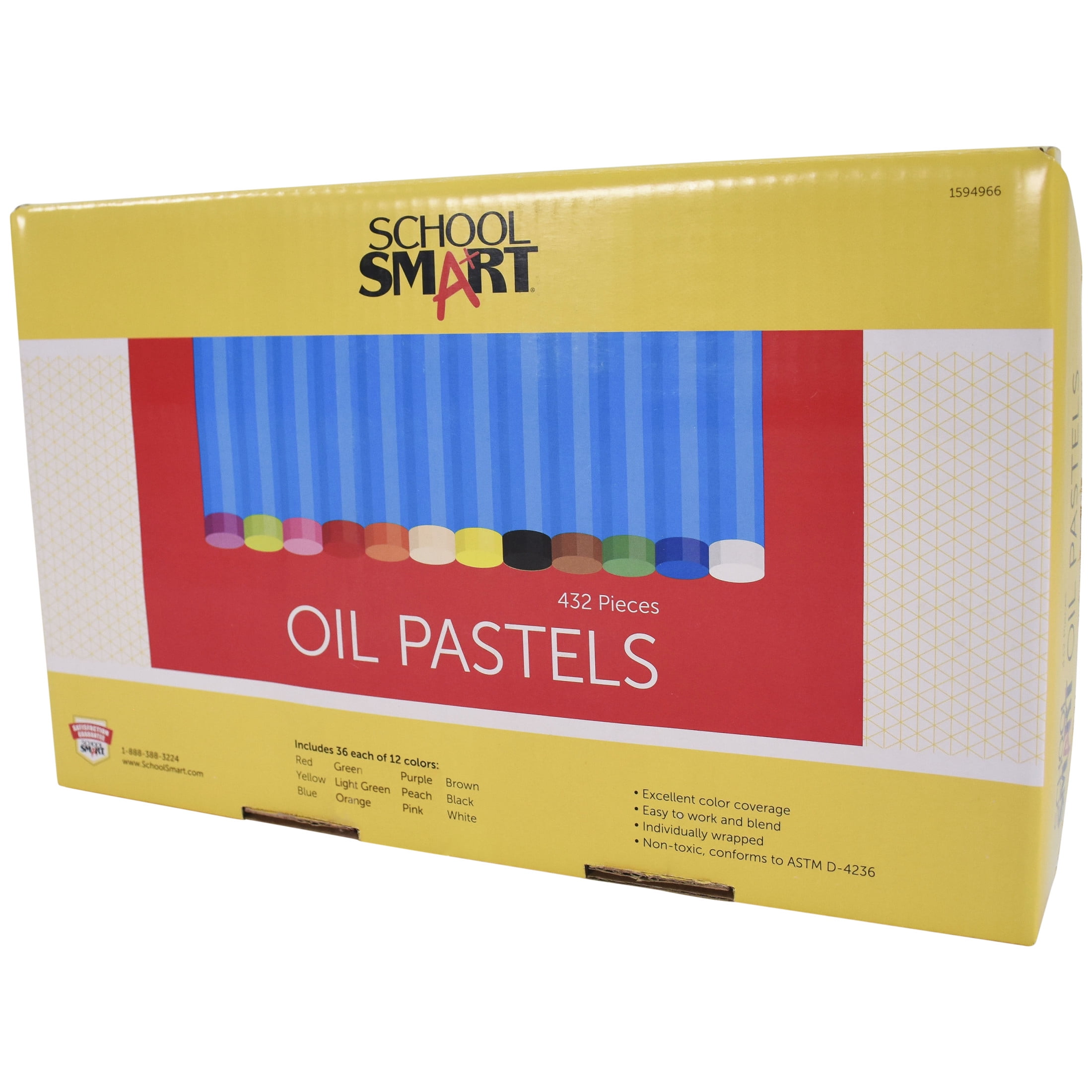 School Smart Oil Pastels, Set of 432