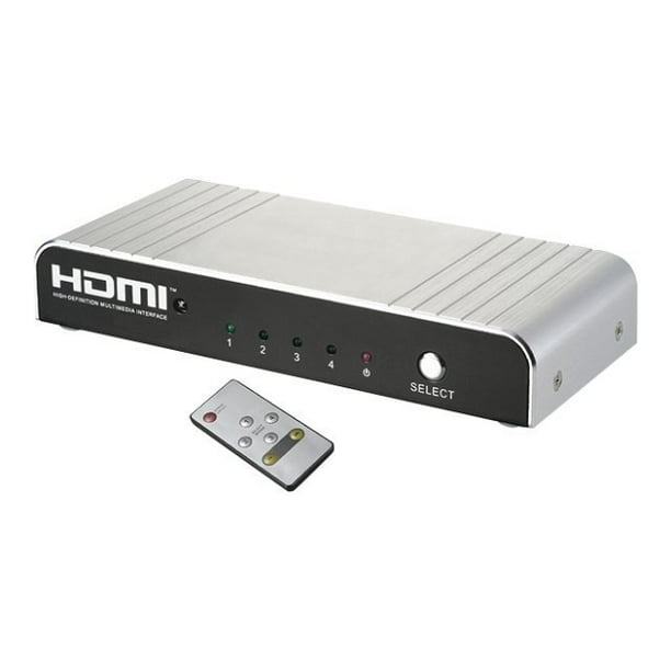 AITech HDMI Switch Box - Video/audio switch - 4 x HDMI - desktop ...