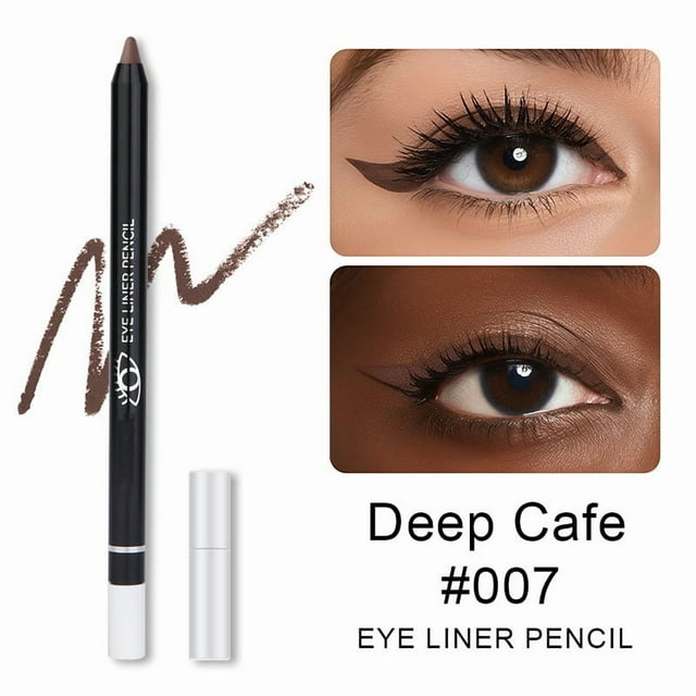 Salud y Belleza, Belleza y Maquillaje, Delineadores de ojos, Delineador de ojos, Lápiz delineador de ojos resistente al agua y antimanchas, 12 colores