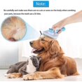 thumbnail image 4 of Dog Comb Brush, Cat Hair Brush, Pet Grooming Brush, Daily Use to Clean Loose Fur & Dirt, Great for Dogs and Cats With Medium Long Hair - Blue, 4 of 5