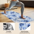 thumbnail image 4 of Pioneer Flower Floral Print Pattern Hot Yoga Mat Towel Non Slip for Hot Yoga - Quick-Drying Yoga Mat Cover with 4 Corner Pockets with Travel Bag - Hot Yoga Towel Non Slip 70"x26", 4 of 6