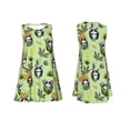 thumbnail image 7 of Disketp Cute Panda Bear In Greenery Forest for Women's Sleeveless Dress Womens Summer Dresses Beach Casual Loose Dress, 7 of 7