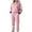 Pink, variant on MaFYtyTPR 2 Piece Outfit Sweatsuit for Women Women's Winter Solid Color Long Sleeved Hooded Drawstring Pullover Top Pantsuit