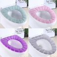 thumbnail image 1 of Pcs Soft Toilet Seat Cover Pad Thicker Washable Cloth Different Colors, 1 of 4