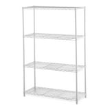 Hyper Tough White Wire Shelf 4-Tier 54