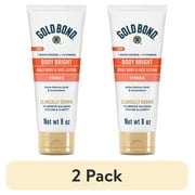(2 pack) Gold Bond Body Bright Daily Body & Face Lotion with Vitamin C, 8 oz.