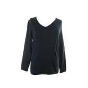 Tommy Hilfiger Navy Long-Sleeve V-Neck Sweater L