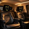 thumbnail image 5 of 2 Pcs Car Headrest Covers, Funny Halloween Car Headrest Cover, Soft Polyester Fabric Stretchy Washable Headrest Protector Universal Fit to All Car Suvs Truck Van, 5 of 7