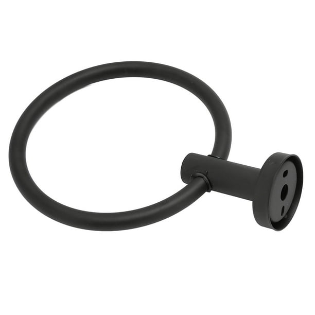 Toallero, Colgador De Toallas, Soporte De Pared Negro Mate Para El Hogar