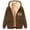 Brown, variant on Fjofpr Mens Regular Fit Heavyweight Sherpa Fleece Lined Hoodie Fashionable Men's Casual Long Sleeved Hooded Solid Color Zipper Cardigan Jacket