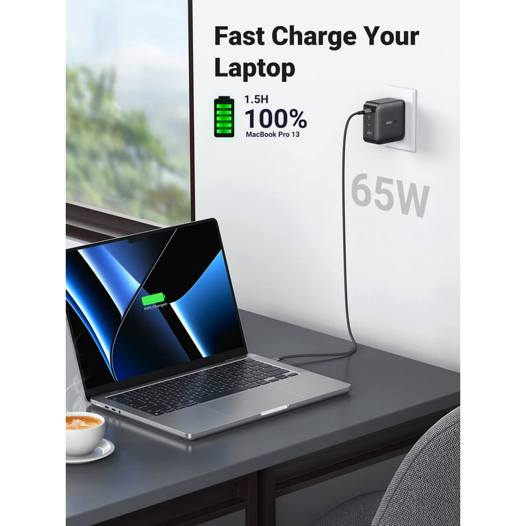 UGREEN 100W USB C Wall Charger - 4 Port GaN PD Fast Charger USB-C Power  Adapter Compatible with MacBook Pro/Air, Dell XPS, iPad Mini/Pro, iPhone  13/13 Pro Max/iPhone 12, Galaxy S22/S21, Pixel 