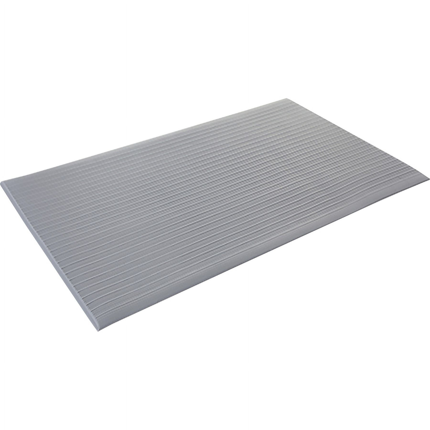 Genuine Joe Air Step Mat - Exercise - 60" Length X 36" Width X 0.38" Thickness - Rectangle - Vinyl Foam - Gray