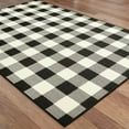 thumbnail image 2 of Oriental Weavers Marina Area Rug 1932K Black Plaid Country 3' 7" x 5' 6" Rectangle, 2 of 3