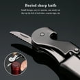 thumbnail image 5 of ReaNea Waiters Corkscrew Black Wine Bottle Opener with Foil Cutter, 5 of 7
