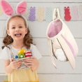 thumbnail image 2 of Easter Bunny Ear Storage Basket Hanging Handbag Gift Bag, 2 of 2