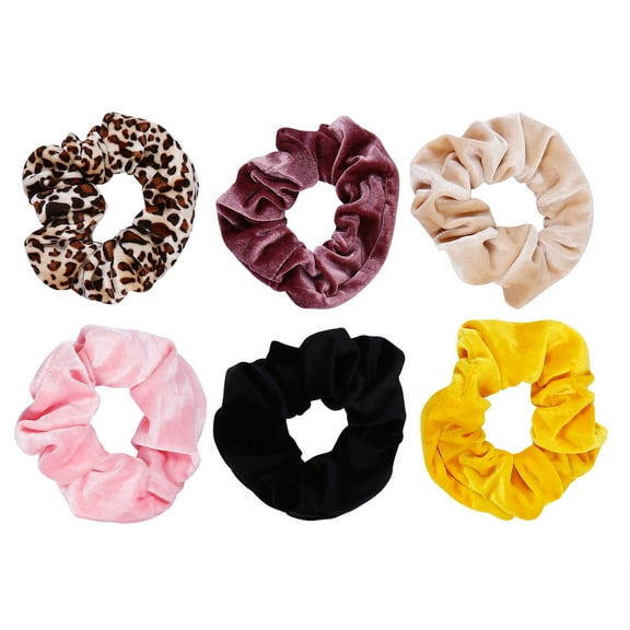 6Pcs Oversize Elastic Hair Scrunchies Rope Hair Band Ties for Women Girls