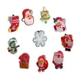 thumbnail image 6 of 50pieces Silicone Rings Party Favors with Diverse Pattern Santa Claus Design Retro Rings for Kids Christmas Presents, 6 of 9