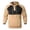 Khaki#70, variant on Men Color Block Hoodies with Kangaroo Pocket Long Sleeve Hooded T Shirts Slim Fit Fashion Outdoor Jogging Hooide Gray XXL