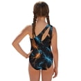 thumbnail image 2 of POLERO Neon Lightning One-Piece Swimsuit with Mesh Cover Skirt - Trendy Quick-Dry Swimwear for Teen Girls | Beach & Pool Vacation Essential, 2 of 10
