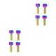 thumbnail image 2 of Wosthever 4 piezas de fijación de freno de disco Blot tornillos fijos profesional aleación de titanio brazo de manivela tornillo abrazadera de frenado Vistoso M6x20 2piezas Wosthever CBP489384, 2 of 5