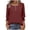 Wine, variant on Sheghy 3/4 Length Sleeve Womens Tops Summer Crew Neck Button Down Casual T-Shirt Black S