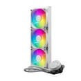 thumbnail image 2 of Cooler Master MasterLiquid 240L Core ARGB Close-Loop AIO Liquid Cooler Gen S Coldplate Pump 120mm PWM CryoFuze 14W/mK (White), 2 of 5