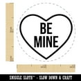 thumbnail image 2 of Be Mine in Heart Love Valentine's Day Self-Inking Rubber Stamp Ink Stamper - Brown Ink - Mini 1/2 Inch, 2 of 7