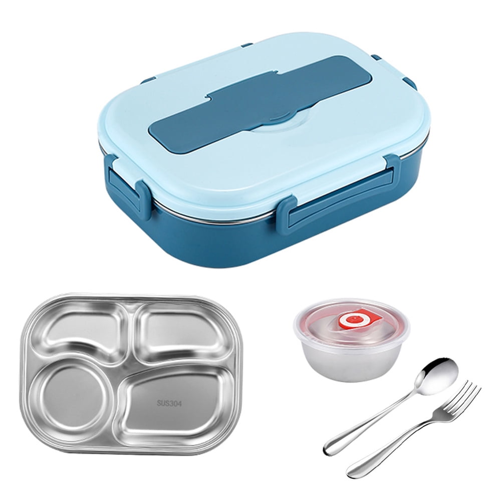 Lunch Box for Kids and Adults, Stainless Steel Lunch Box with 3  Compartments with Spoon Slot. – Store 4 Hope