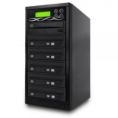 Essentials Of Av Technology Bestduplicator DVD Duplicator Built-in BD Certified Burner (1 to 5 Target) Copier Tower Replication Recorder + Free Nero Multimedia Suite 10 Essentials CD/DVD Burner Software ()