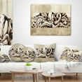 thumbnail image 4 of Designart Octopus Sketch in White Shade - Animal Throw Pillow - 12x20, 4 of 5