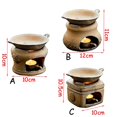 thumbnail image 2 of with Ceramic Bowl Creative Preserve Heat Tea Ceremony Ornament Tea Lover Gift Teaware Roasted Tea Stove Tea Warmer Brewer Tea Supplies B, 2 of 8