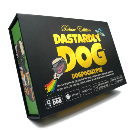 Dastardly Dog: Dogpocalypse | 2-8 Players | Best New Addictive Funny Dog Card Game | Adults Teens & Kids | 144 Cards