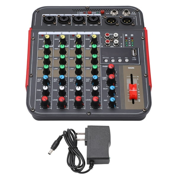 Mezclador controlador DJ, consola de mezclas Audio profesional Mezclador de audio profesional Consola de mezclas Innovación moderna