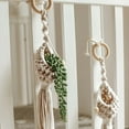 thumbnail image 6 of Handmade Woven Cotton Macrame Plant Hanger Hanging Basket Wall Mounted Flower Pot Accessories Indoor Garden Supplies 1PC, 6 of 7