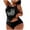 Black, variant on Enjoytime 4Th Of July Plus Size Women's Swimwear Two Piece Swimsuits Vintage Printed Racerback Adjustable Tankini Tank Top with Bottom Bathing Suits for Women Tummy Control