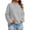 Grey, variant on TGPMGRZ Oversized Sweatshirts for Women Neck Solid Long Sleeve for Fall Winter Cozy Days