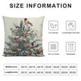 thumbnail image 5 of COMIO Christmas Pillow Covers, Christmas Decorative Pillow Cover for Couch Sofa Bed Cardinal Brids Design, Xmas Decoration Farmhouse Cushion Covers Winter Holiday Decor for Home, 5 of 5