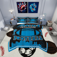 thumbnail image 1 of Erosebridal Sport Football Bedding Twin Comforter Set,Ball Game Down Comforter,Rugby Room Decorative(Carolina),Reversible,Lightweight,2-Piece, 1 of 8