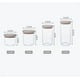 thumbnail image 2 of Tarro de plástico transparente con tapa, apto para alimentos, para almacenar cereales, 2 of 4