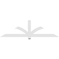 thumbnail image 4 of 84"W x 24 1/2"H x 2"D x 4"F, 7/12 Pitch, Redmond Architectural Grade PVC Gable Bracket, 4 of 8