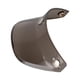 thumbnail image 1 of Visera para casco de motocicleta con 3 broches, estilo retro, abierta, para sol Café, 1 of 8