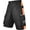 Black-Orange, variant on Men Cycling Shorts MTB Off Road Mountain Biking Baggy Style Multi Pocket Shorts with Free Detachable Padded Liner Reflective Bicycle Shorts