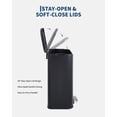thumbnail image 4 of TEQIN Stainless Steel Trash Can with Lid, Large Garbage Can, Rustproof Step-on Kitchen Metal Trash Bin with Inner Bucket for Kitchen Office, 4 of 6