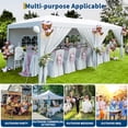 thumbnail image 6 of 10x20 Heavy Duty Pop Up Canopy Tent with 6 Removable Sidewalls, Easy Up Commercial Canopy Tents for Parties, Large Outdoor Canopies with 3 Adjustable Heights, Stakes X18, Ropes X6, 6 of 9