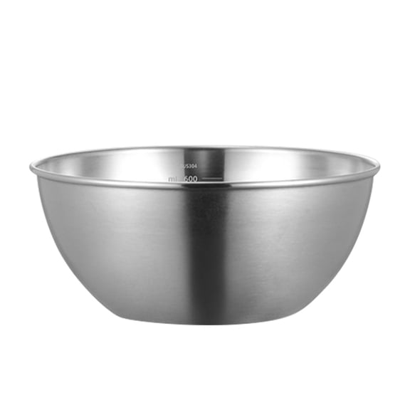 LOLIPPYY Large Stainless Steel Mixing Bowl for Kitchen Easy to Clean Multipurpose Silver Basin 10.5 in