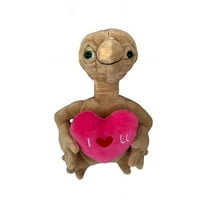 I Love You Pink Heart The Extra-Terrestrial E.T Plush Doll Valentines Gift 8”NEW