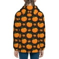 thumbnail image 6 of Kdxio Orange Pumpkin And Autumn Maple Pattern Kids Boys Girls Zip Up Hoodie 3D Printed Hooded Sweatshirt Hoody Coat with Pocket 7-12 Y-Small, 6 of 6