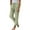 1-Green911, variant on XIAOCHA Women's Drawstring Waist Linen Pants Casual Rolled Straight Leg Trousers,Green
